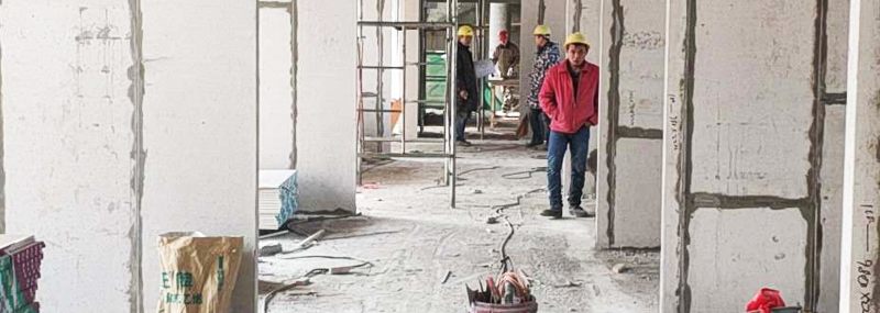 博悅佳輕質(zhì)隔墻板項目工地現(xiàn)場