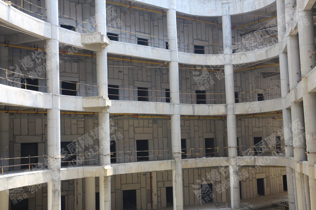 博悅佳工程案例圖片欣賞：新城陽光國際廣場輕質(zhì)隔墻工程