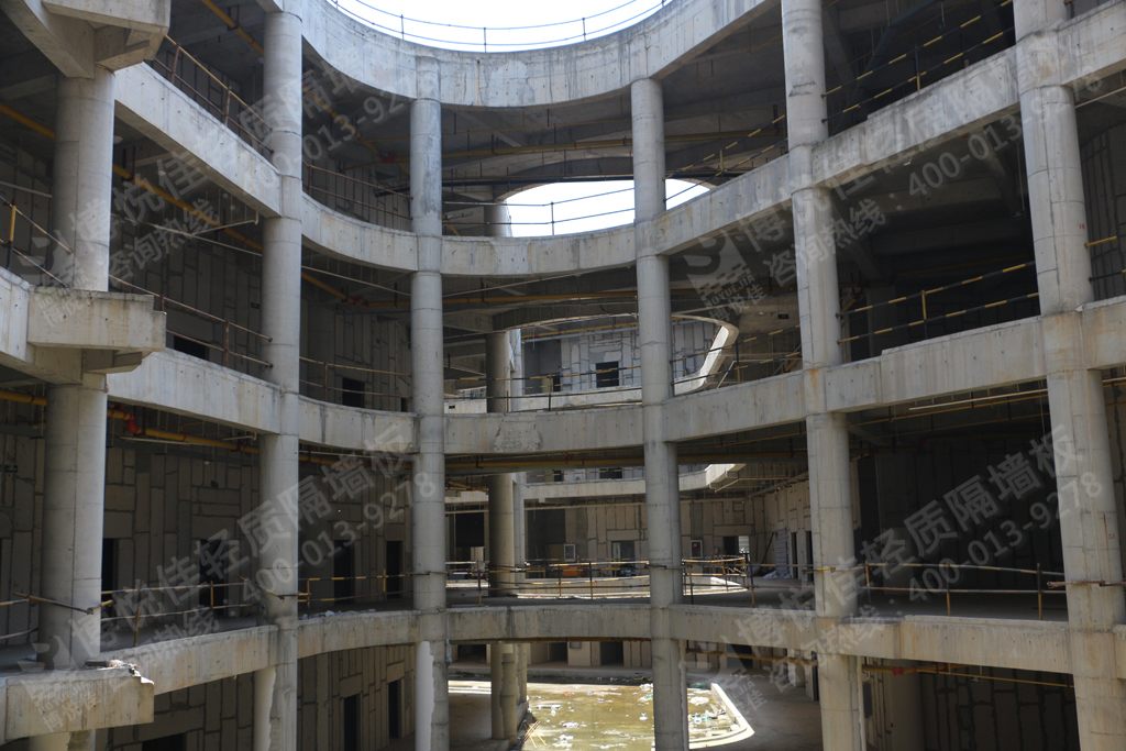 博悅佳工程案例圖片欣賞：新城陽光國際廣場輕質(zhì)隔墻工程