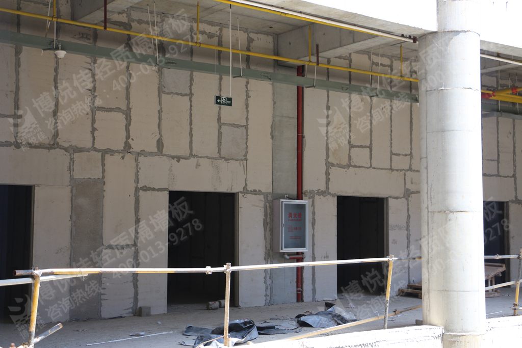 博悅佳工程案例圖片欣賞：新城陽光國際廣場輕質(zhì)隔墻工程