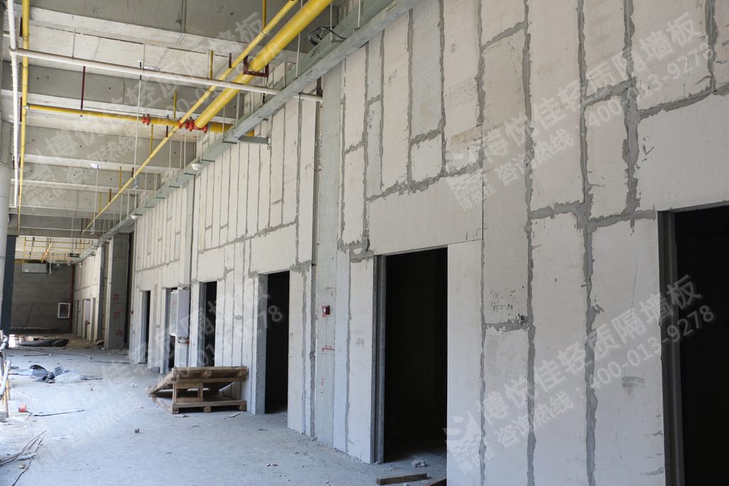 博悅佳工程案例圖片欣賞：新城陽光國際廣場輕質(zhì)隔墻工程