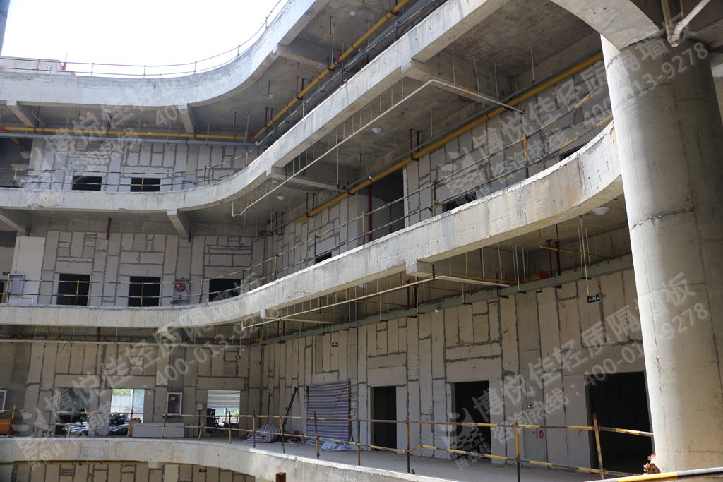 博悅佳工程案例圖片欣賞：新城陽光國際廣場輕質(zhì)隔墻工程