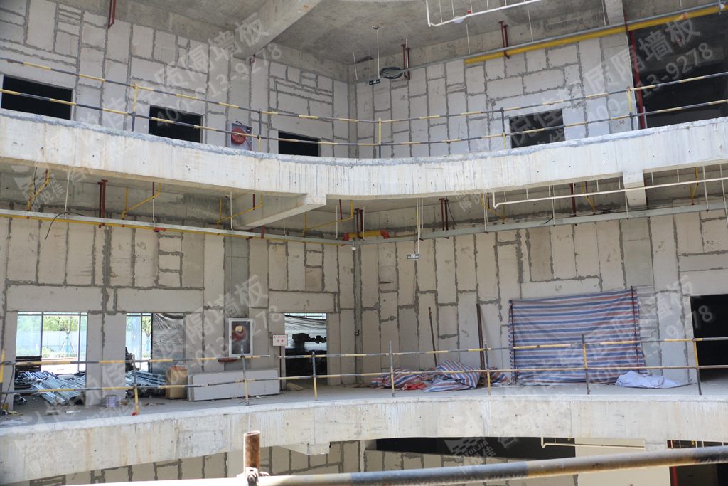 博悅佳工程案例圖片欣賞：新城陽光國際廣場輕質(zhì)隔墻工程