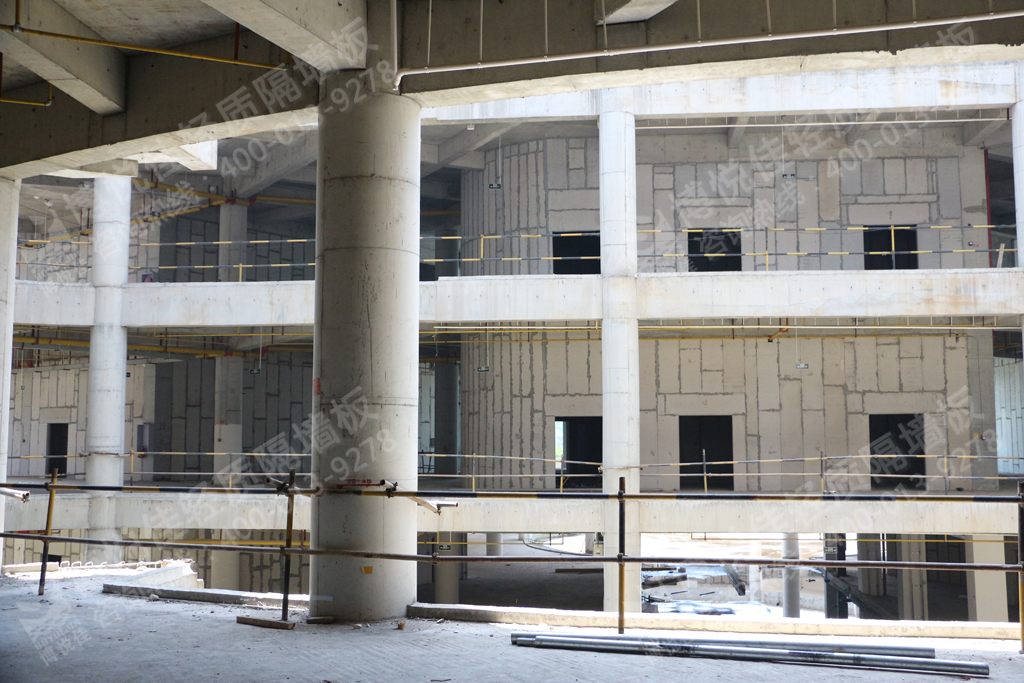 博悅佳工程案例圖片欣賞：新城陽光國際廣場輕質(zhì)隔墻工程