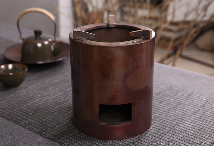純銅炭火爐帶三腳支架紫銅風(fēng)爐紅銅茶道煮茶燒水爐復(fù)古燒水炭火盆(圖1) 純銅炭火爐帶三腳支架紫銅風(fēng)爐紅銅茶道煮茶燒水爐復(fù)古燒水炭火盆(圖1)